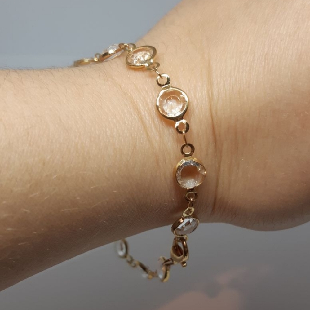 Gold Crystal Bracelet